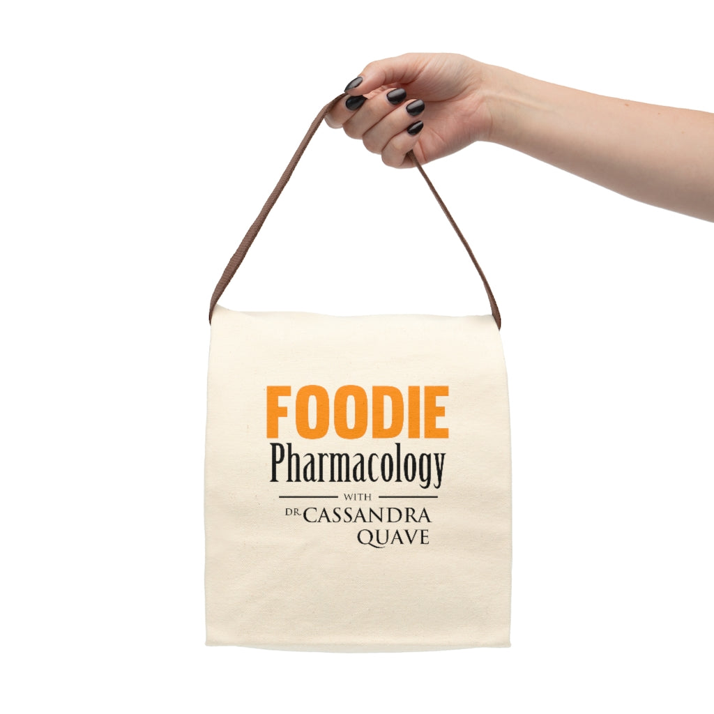 Foodie Pharmacology Canvas Lunch Bag With Strap
